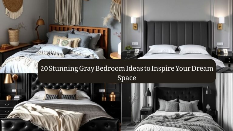 20 Stunning Gray Bedroom Ideas to Inspire Your Dream Space