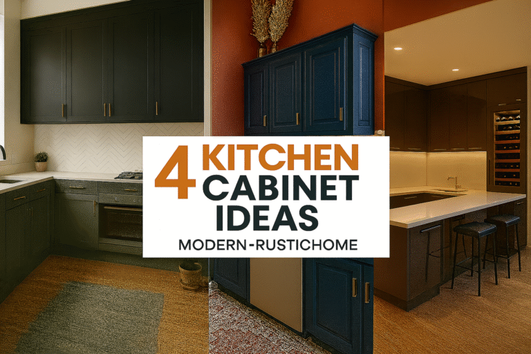 4 Kitchen Cabinet Ideas