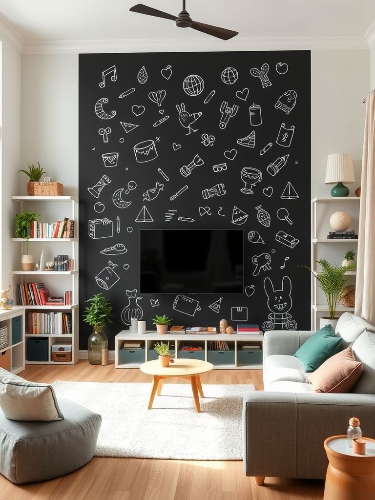 Accent Wall in Living Room Ideas