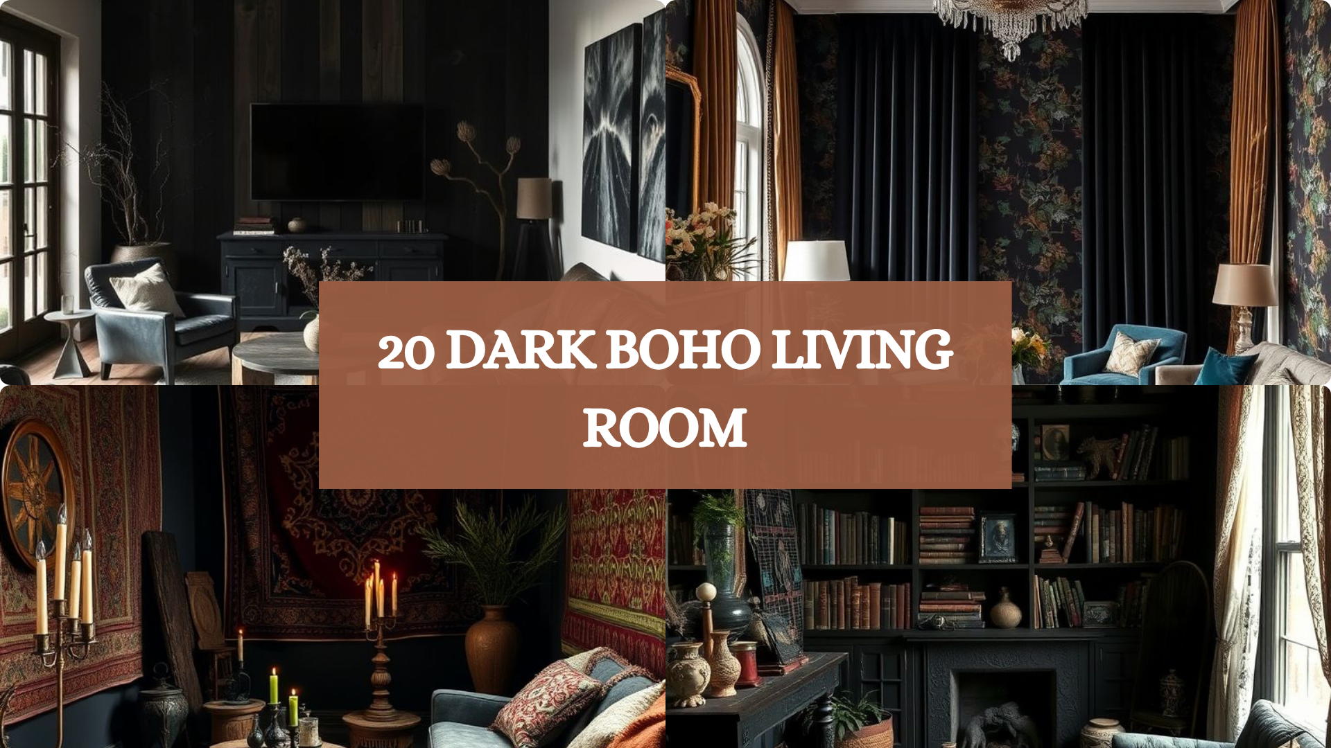 Dark Boho Living Room
