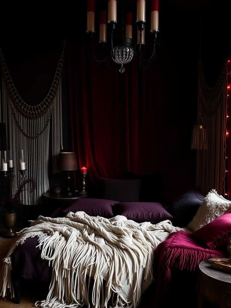 Dark Boho Living Room