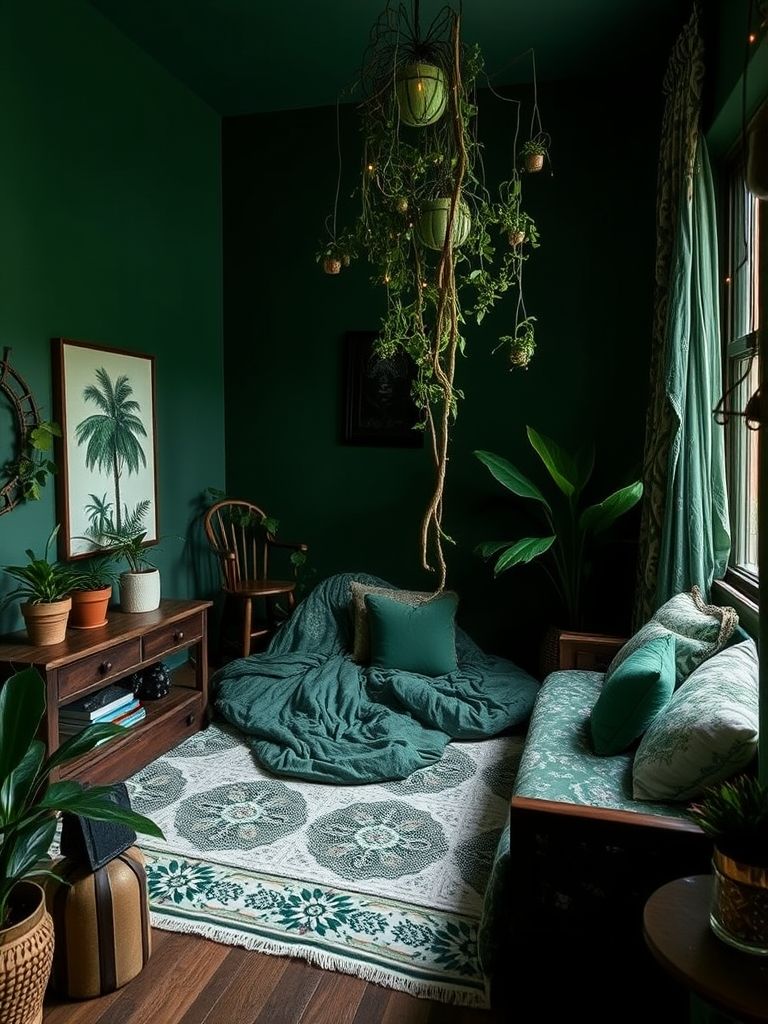 Dark Boho Living Room