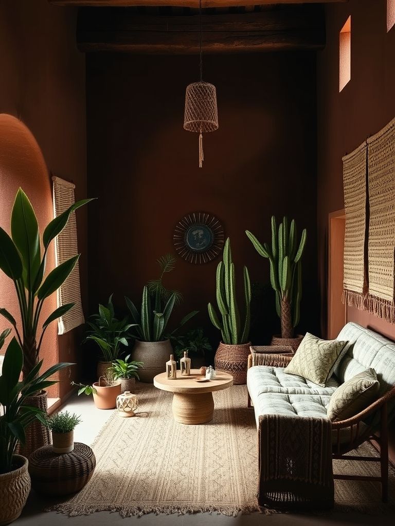Dark Boho Living Room