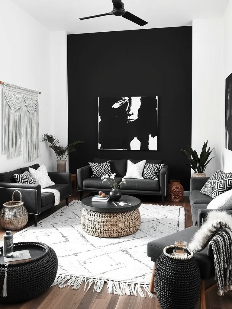 Dark Boho Living Room