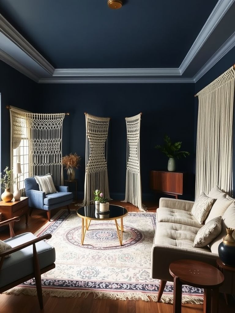 Dark Boho Living Room