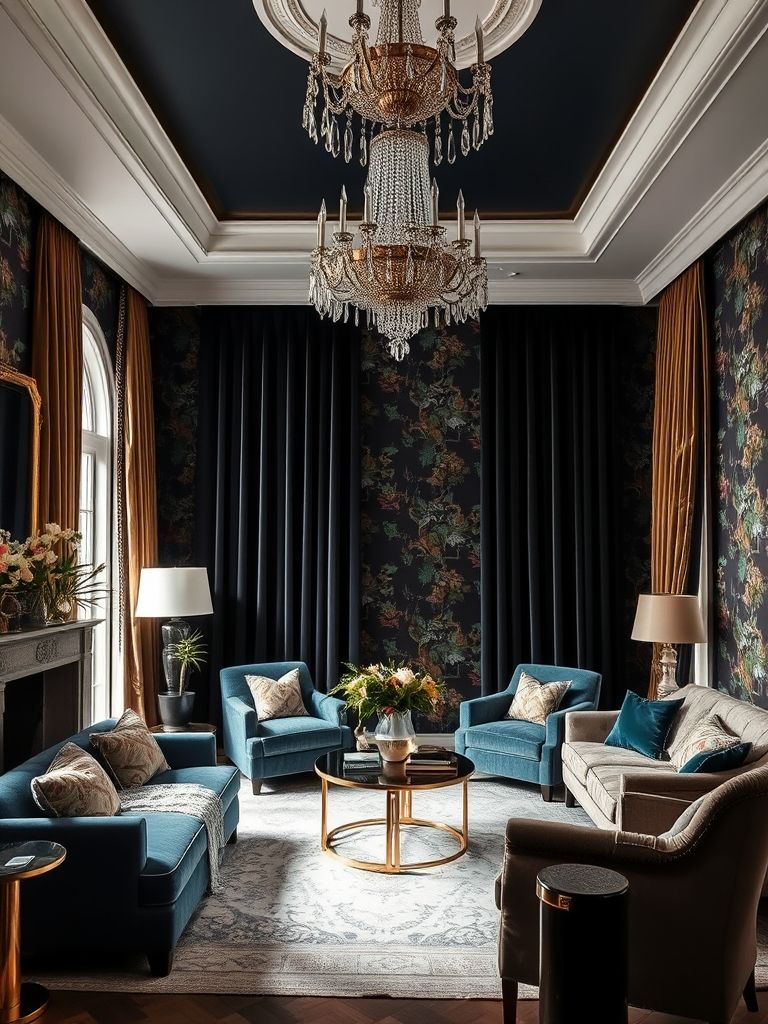 Dark Boho Living Room